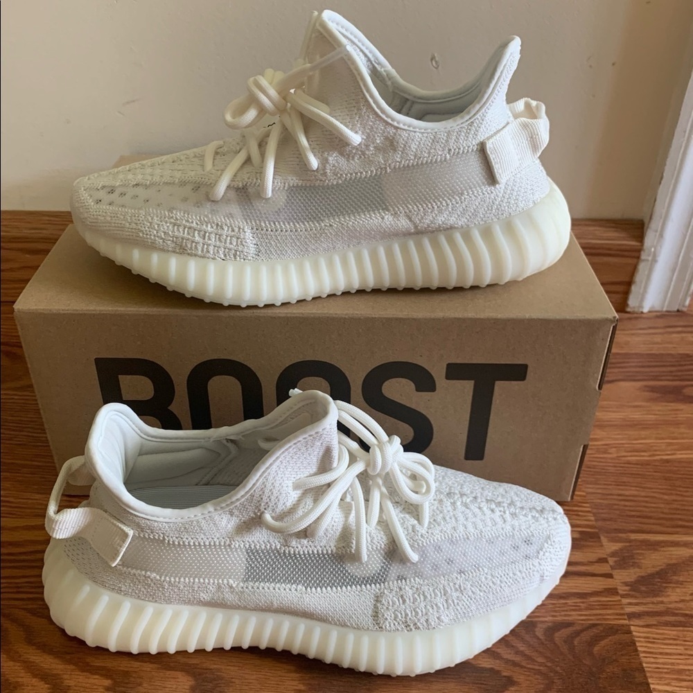 YEEZY BOOST Adidas 350 V2 Sneakers Shoes BONE Men’s size 7 Women’s size 8.5 - Picture 8 of 15